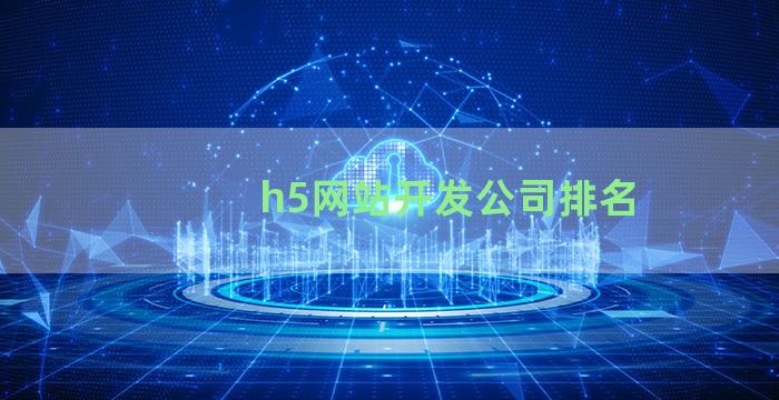 h5网站开发公司排名