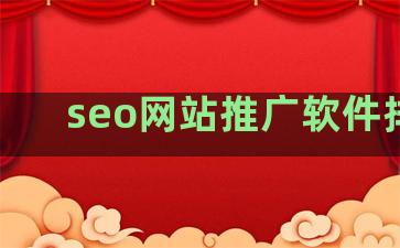 seo网站推广软件排名