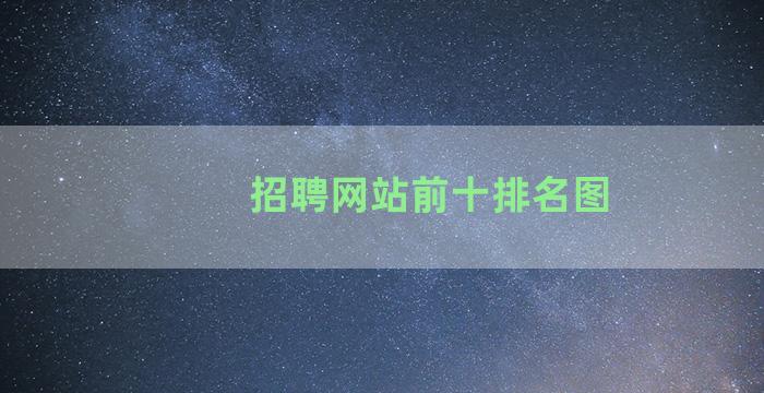 招聘网站前十排名图