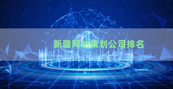 新疆网站策划公司排名