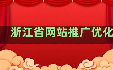 浙江省网站推广优化排名