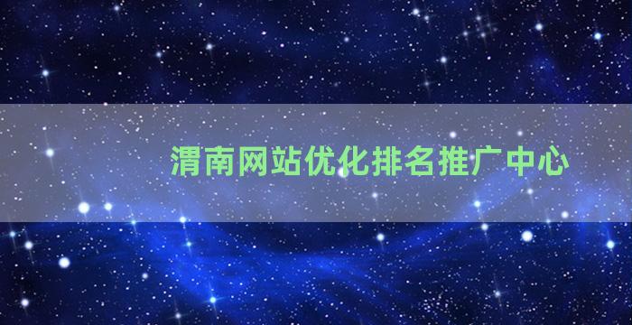 渭南网站优化排名推广中心